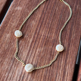 Three Pearl Necklace