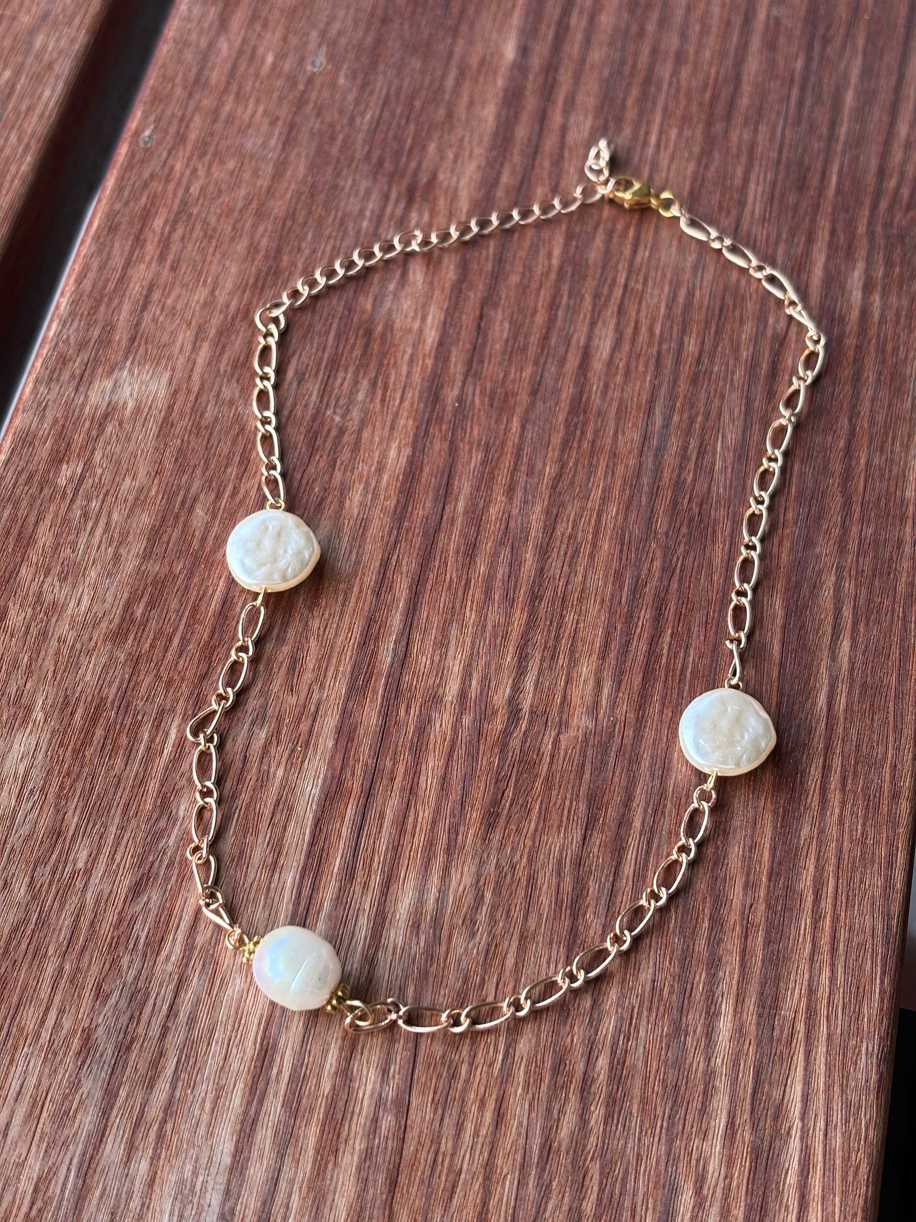 Three Pearl Necklace