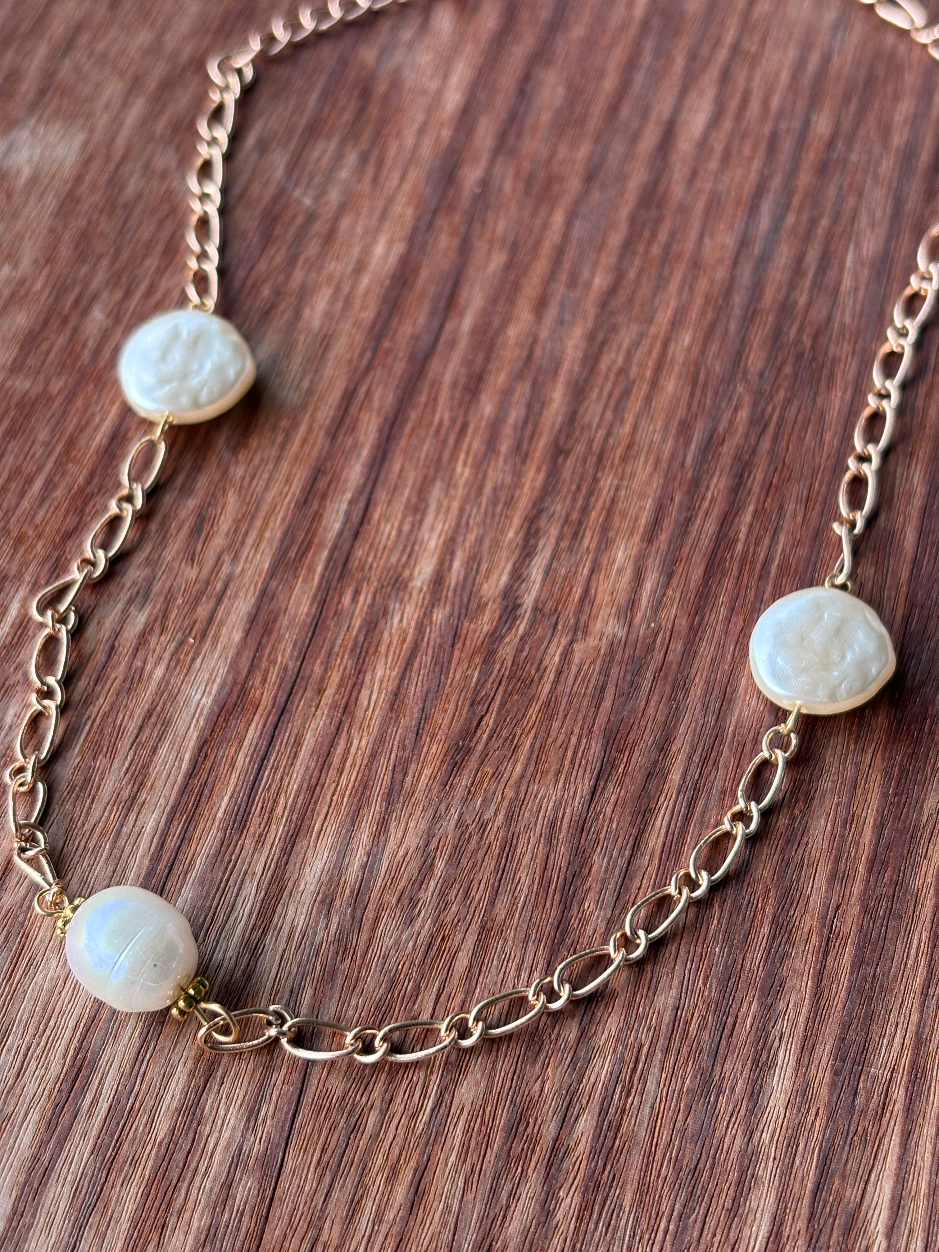 Three Pearl Necklace
