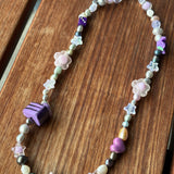 Purple Beaded Necklace