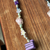Purple Beaded Necklace