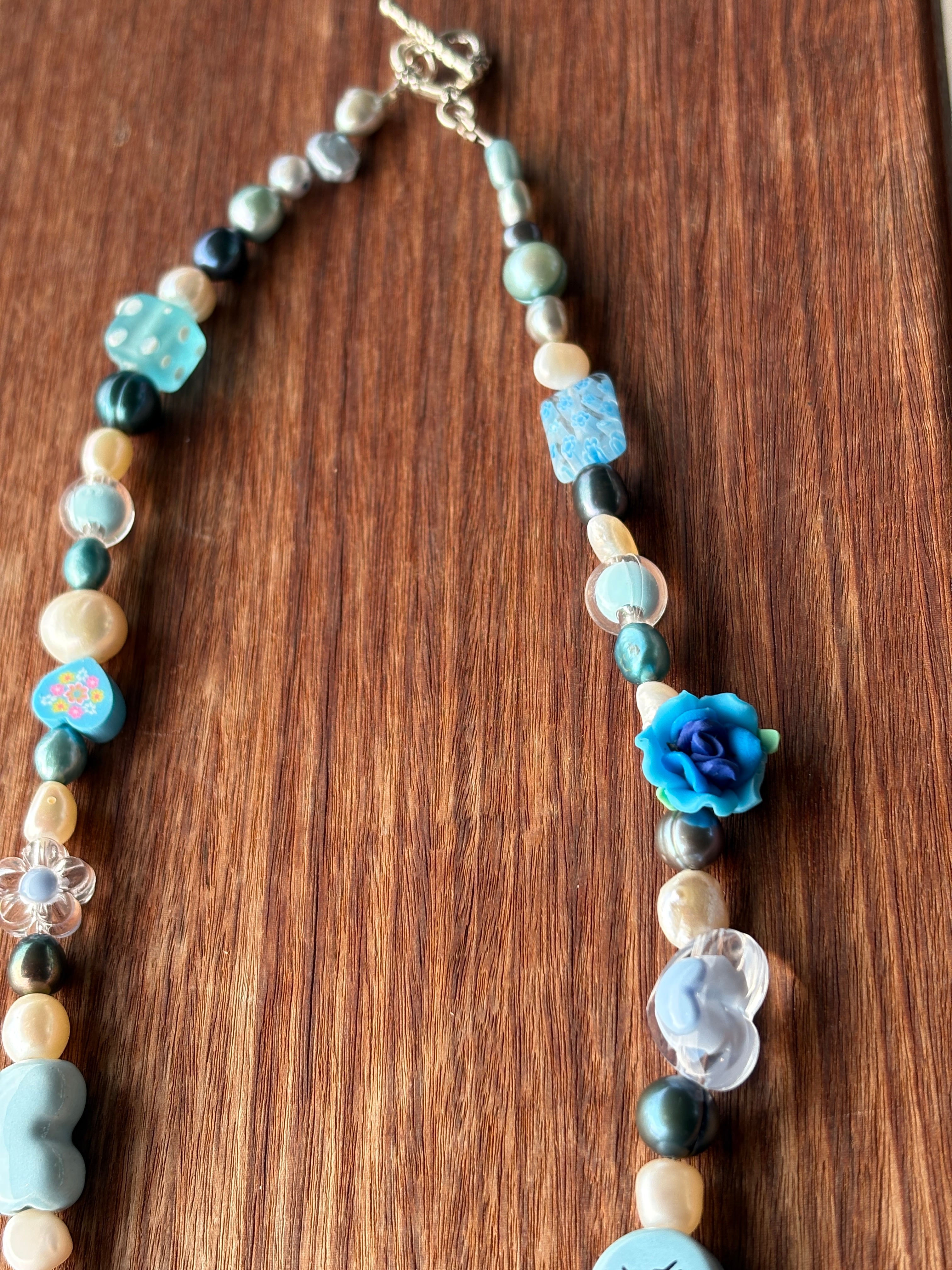 Blue Beaded Necklace