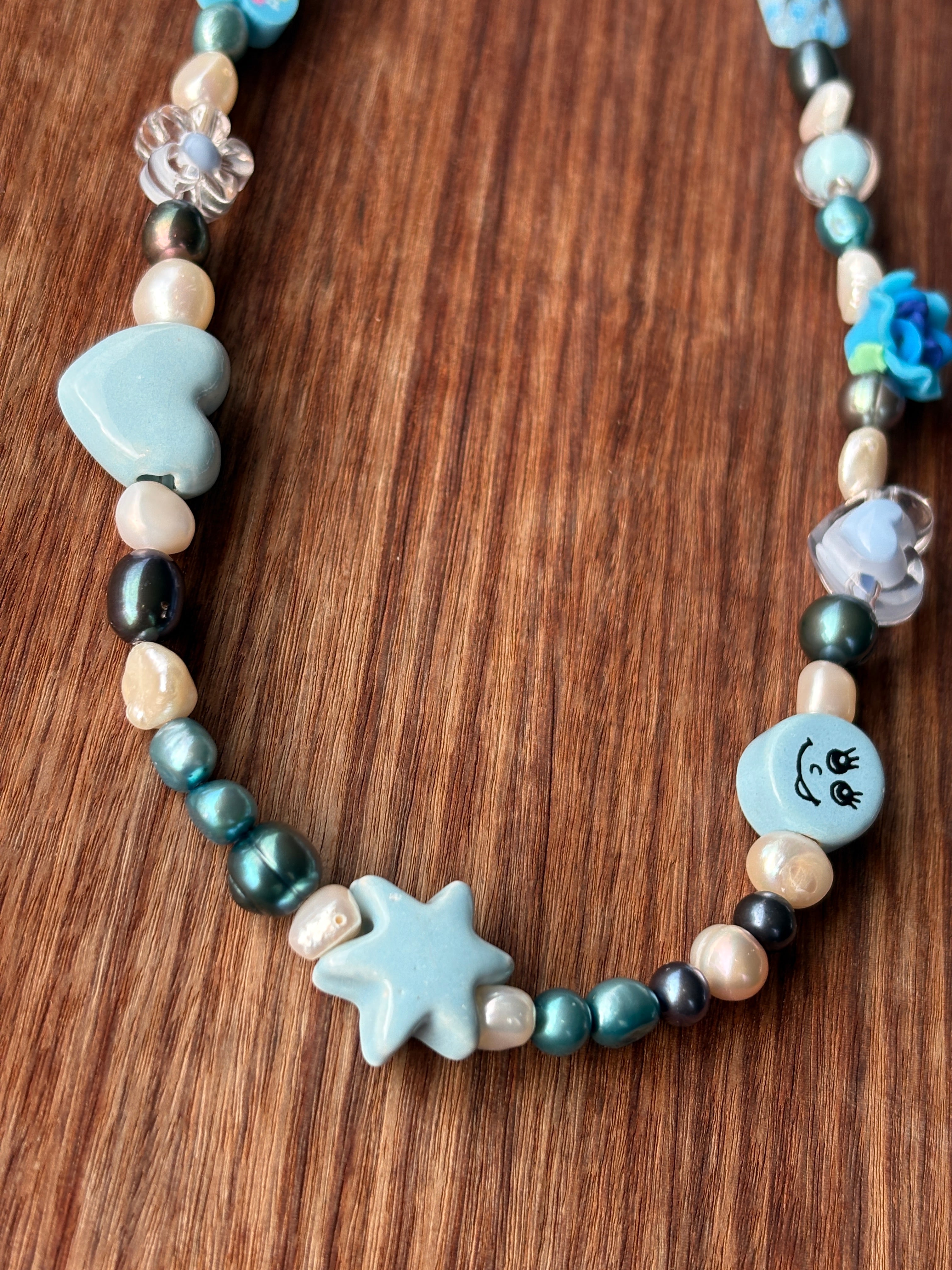 Blue Beaded Necklace