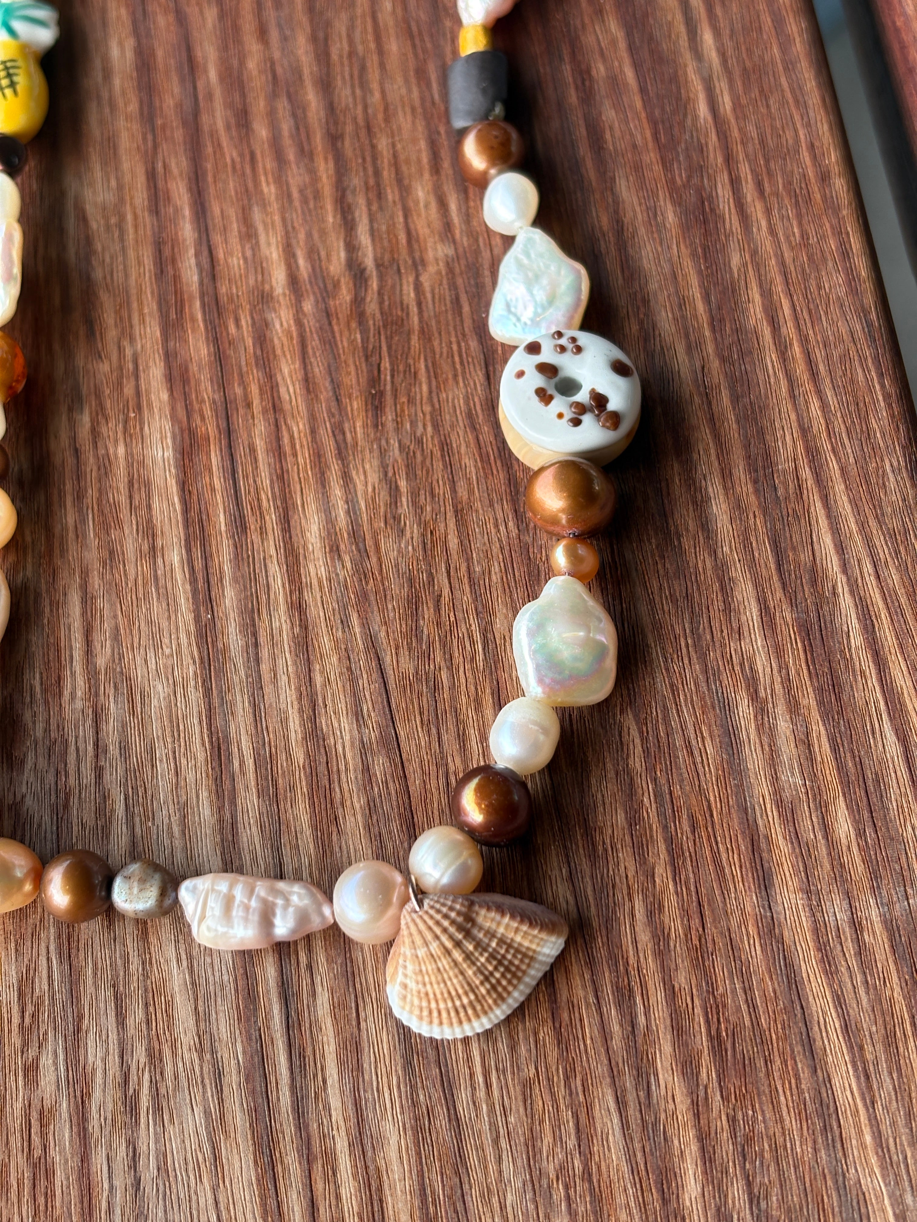 Neutral Beaded Necklace