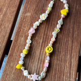 Smiley Beaded Necklace
